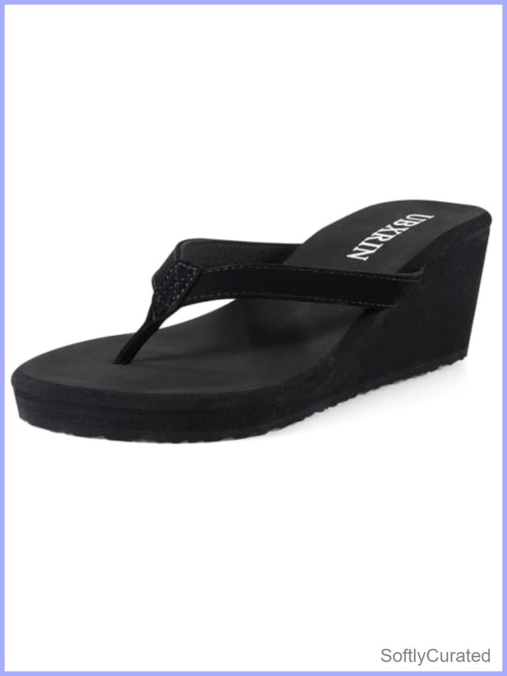 Womens Wedge Flip Flops Platform Thong Sandals Arch Support